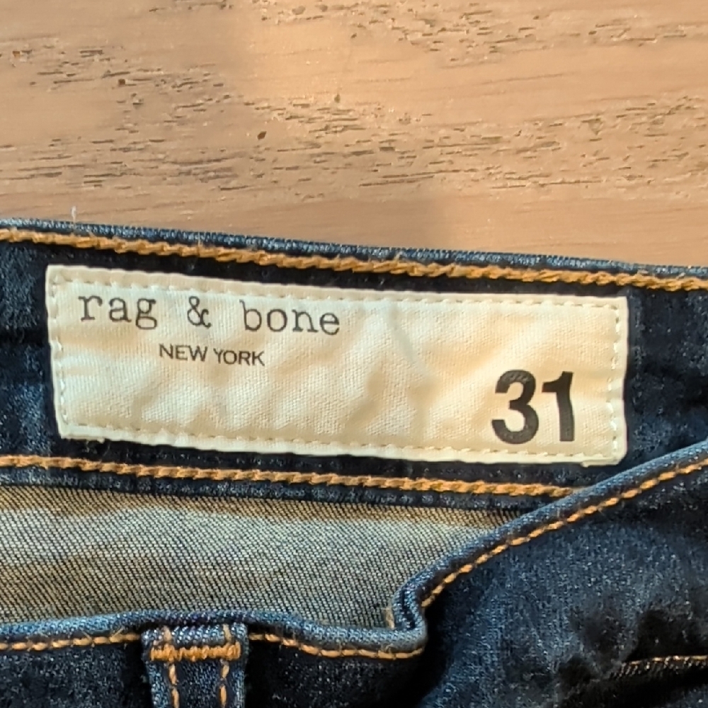 rag & bone Deep Blue Skinny Jeans - Picture 2 of 10
